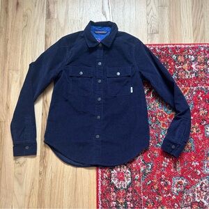 Stio Saratoga womens cord shirt Navy blue